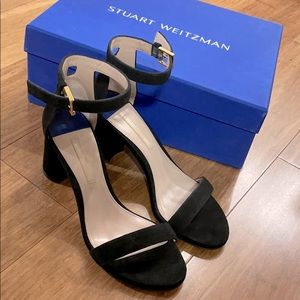 Brand new Stuart weitzman suede heeled sandals